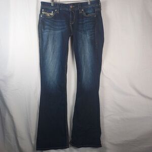 Rock Revival Jeans 31 Betty Easy Boot Women’s Dark Wash Bootcut Denim USA